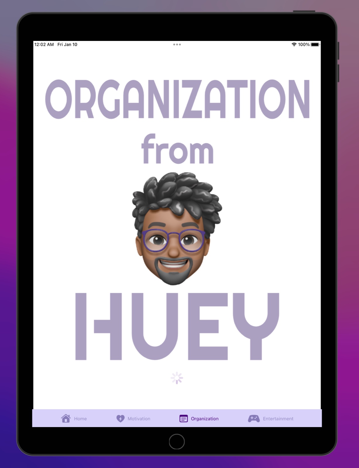 Huey: Organization section title card