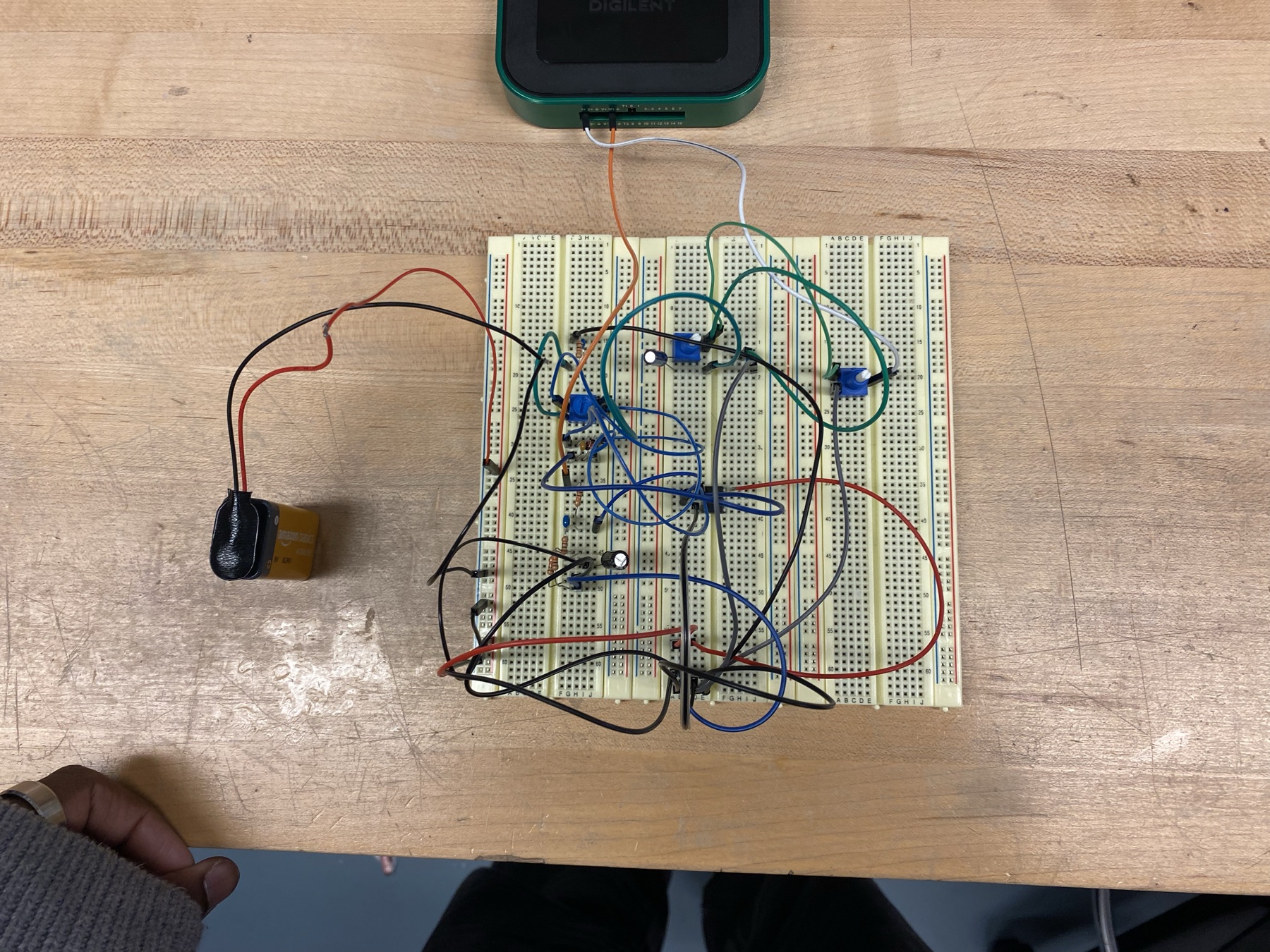 Testing the assembled circuit