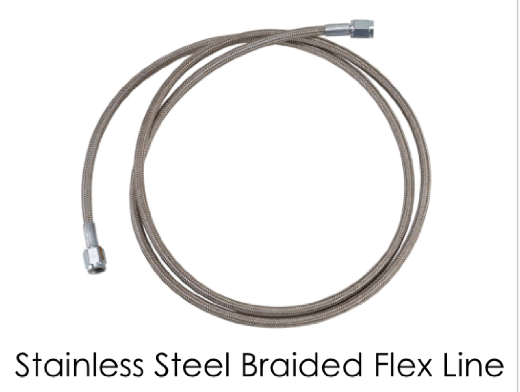 Stainless-steel braided flex line