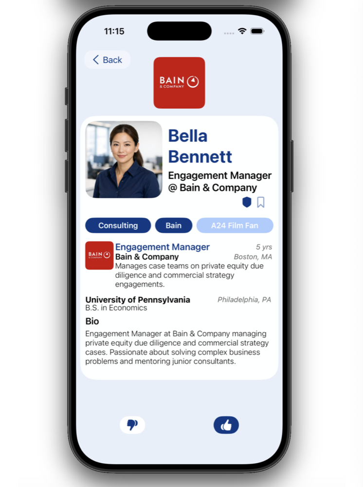 Thesio specialization feed scoped to one organization